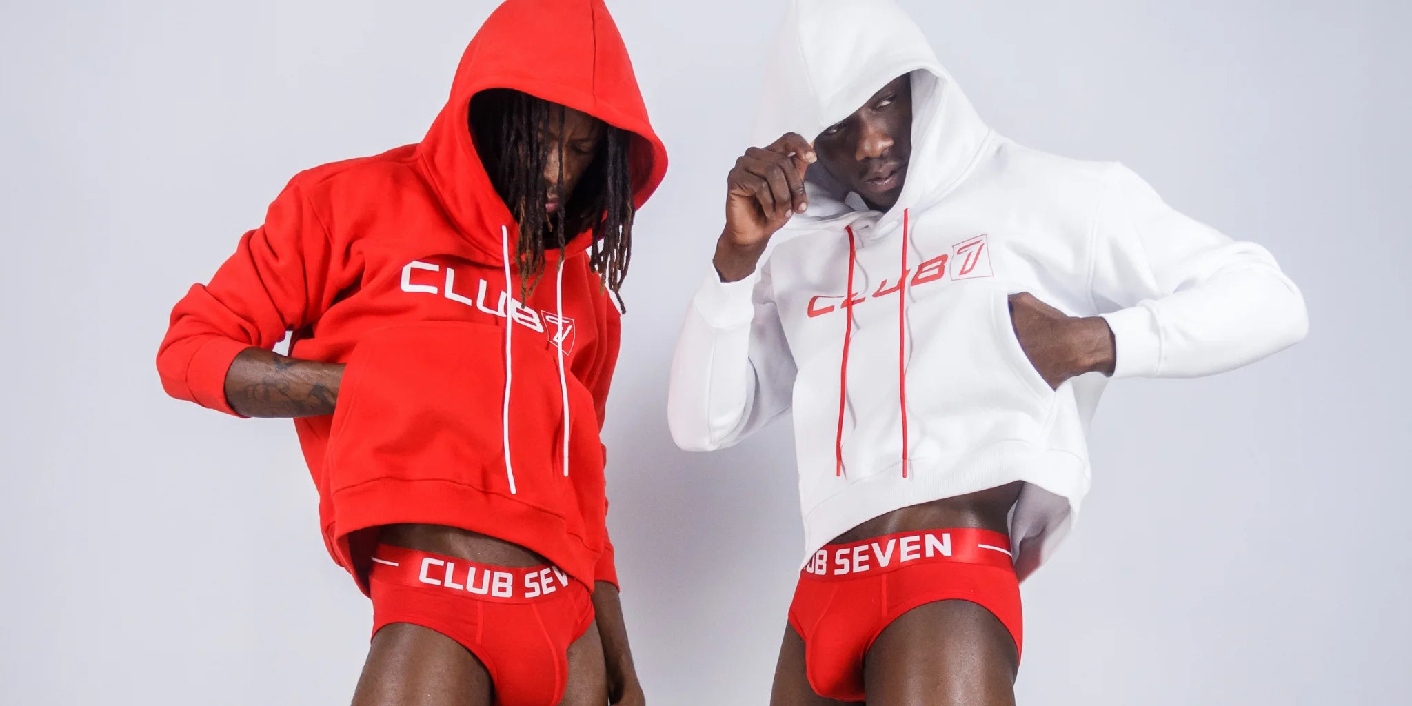 Christmas male hoodies on sale in red and white