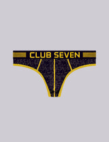 Prisma Black Print Thongs