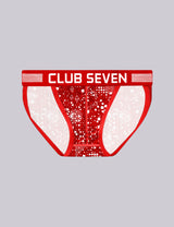 Prisma Red Print Tanga Briefs