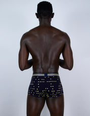 Prisma Black Pearl Print Trunks