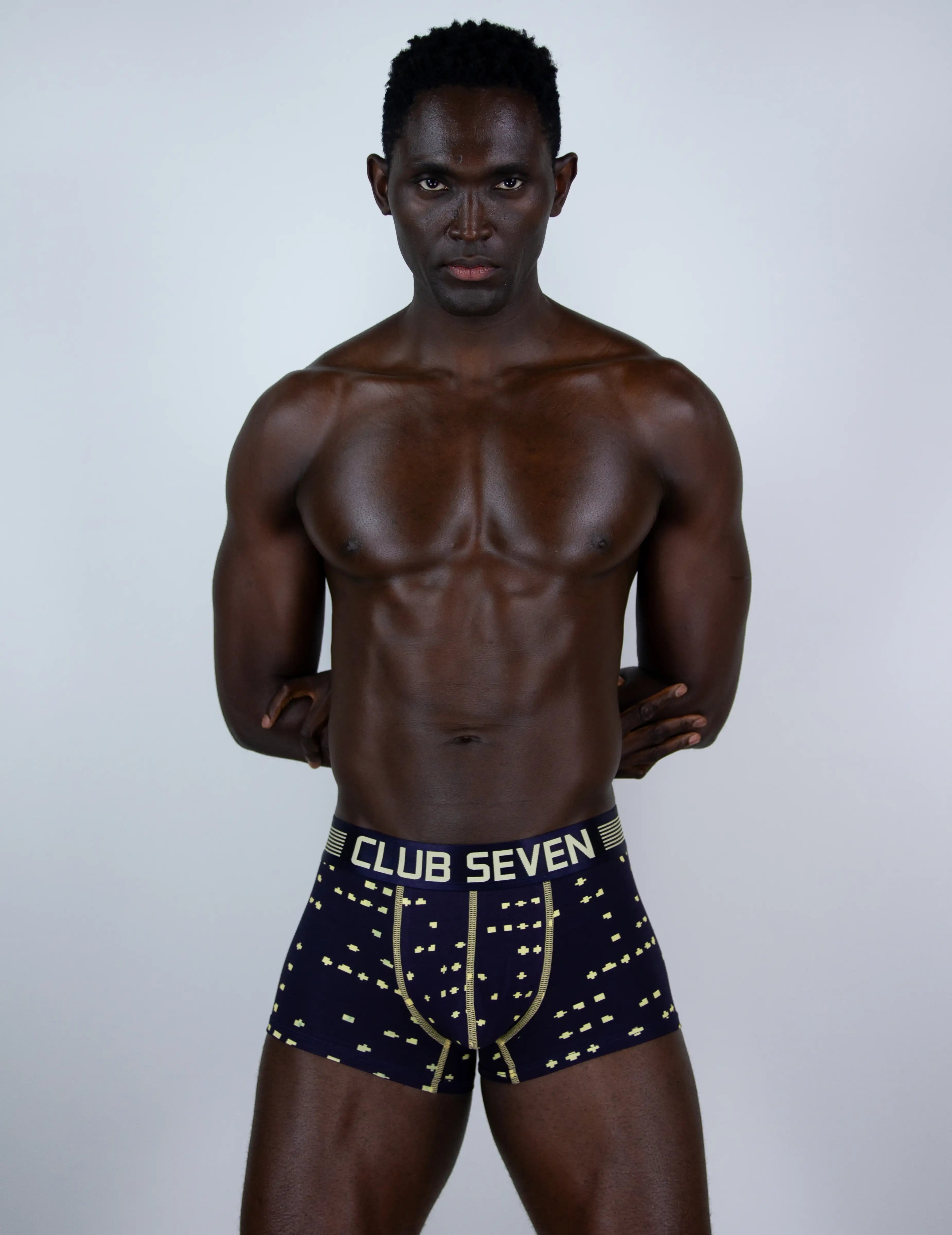 Prisma Black Pearl Print Trunks