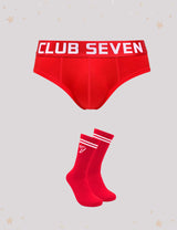 Limited Edition Red Briefs & Socks Bundle