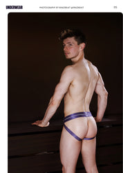 Gay model wearing Jocks in underwear magazine