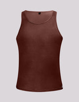 Fusion Brown Vests Top