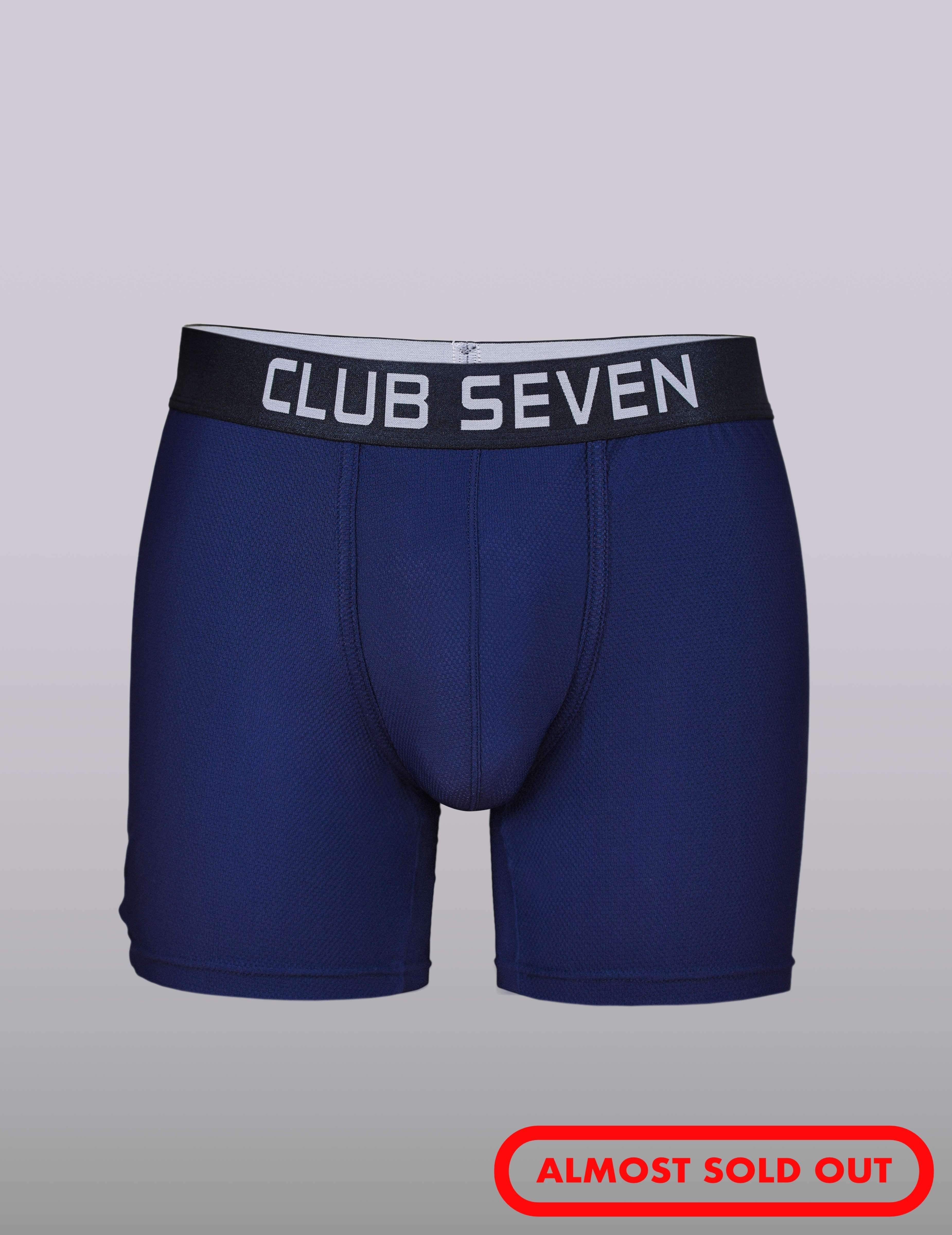 Mens Boxers shorts: Defined Crotch - Blue - Bulge boxer shorts briefs 